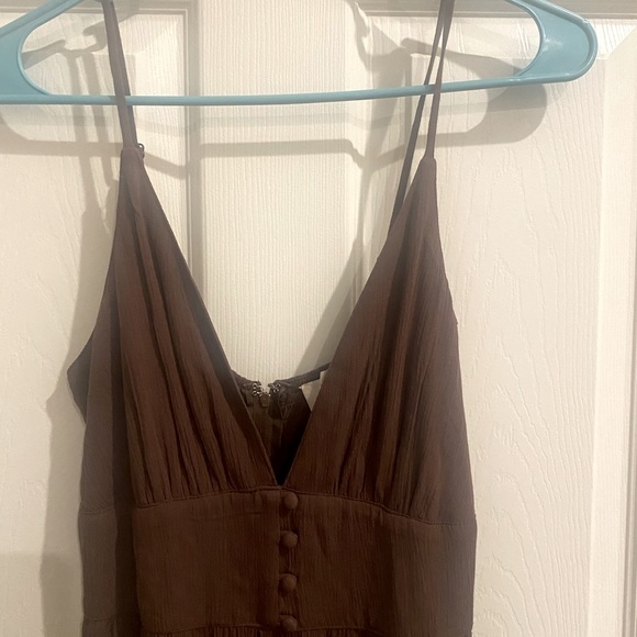 Audrey Parks brown jumpsuit. New with tags. Size small. - Picture 2 of 12